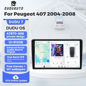 Duduauto uis7870 đài phát thanh xe hơi hệ thống thông minh đa phương tiện Máy nghe nhạc định vị GPS xe-chơi cho Peugeot <span class=keywords><strong>Kit</strong></span> 407 1 2004-2011 - Product Image 5