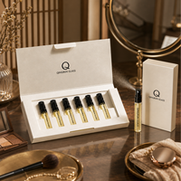 Botol Parfum Sampel Minyak Wangi Kaca Mewah Bulat Kosong Isi Ulang Ukuran Kecil 1,5ml 2ml 2,5ml Custom dengan Kotak Custom