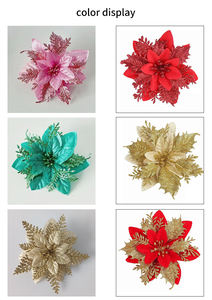 Guirnalda <span class=keywords><strong>de</strong></span> Navidad roja <span class=keywords><strong>de</strong></span> lujo festivo con bastón Decoración <span class=keywords><strong>de</strong></span> flores pequeñas para la decoración del hogar del árbol <span class=keywords><strong>de</strong></span> Navidad - Product Image 6