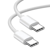Kabel pengisi daya Data USB Tipe C, kecepatan tinggi 20W Tipe C Kustom 1M 3 kaki untuk ponsel 15 untuk Printer kotak penyimpanan komputer