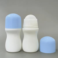 Bouteille de déodorant cosmétique cylindrique personnalisée de 60 ml en PE, conteneur vide en plastique recyclé, emballage OEM ODM, fabriqué en Chine