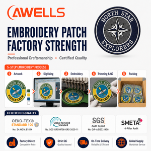 Écussons personnalisés en PVC 3D avec logo pour clubs sportifs et d'aventure, badge d'identité en caoutchouc souple de qualité supérieure AWELLS - Product Image 4