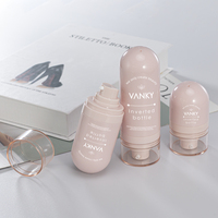 Bouteille Unique de pompe sans air ABS de forme inversée de 15ml, 30ml, 50ml, bouteille de Lotion de couleur personnalisée, vente en gros