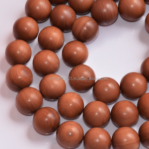 Tasbih Musulmán Genuino de 6mm, Cuentas de Madera de Santalum Album Talladas - Riddhi Siddhi, Ecológico, Duradero, con Fragancia Amaderada Relajante - Product Image 1