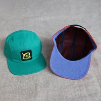 Casquette de camping 5 panneaux personnalisée de haute qualité avec logo, visière plate, patch brodé, chapeau de pêche extérieur, casquettes de course unisexes réglables