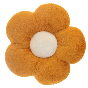 Coussin de siège à motif floral tournesol en peluche, rembourrage en coton PP, personnalisable pour bureau et voiture - Vente en gros - Product Image 5
