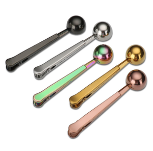 DFC0330 Pince à café et à thé, pince à sachet, cuillère doseuse en acier inoxydable 304 de qualité alimentaire pour café moulu - Product Image 4