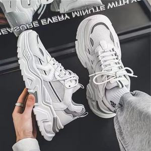 2026 Autumn New Outdoor <b>Work</b> <b>Boots</b> Men's Shoes Mid Top Short <b>Boots</b> British Style <b>Leather</b> Shoes Fashion Basketball Style Shoes - Product Image 4