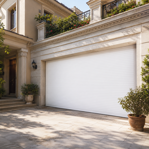 <span class=keywords><strong>Porte</strong></span> de <span class=keywords><strong>garage</strong></span> <span class=keywords><strong>sectionnelle</strong></span> motorisée électrique moderne en aluminium robuste et résistante au vent pour entrepôt extérieur - Product Image 3