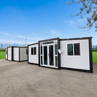 Maisons conteneurs extensibles et pliables de 20, 30 et 40 pieds, maisons préfabriquées, maisons modulaires préfabriquées en acier mobiles