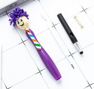 Bolígrafo de Plástico con Cabeza de Muñeca Divertida y Logotipo Personalizado, con Tinta Borrable, Tamaño Personalizable, para Regalos Infantiles - Product Image 6