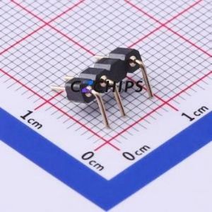 MH254R-11-04N2-1276 Pin Header Bent Lead Through Hole,P=2.54mm Connector Round Pin Right Angle Insert 3A 4mm - Product Image 2