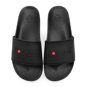 Özel kauçuk marka tedarikçisi baskılı terlik slaytlar ayakkabı özel Logo slayt tasarımcı slaytlar Flip flop