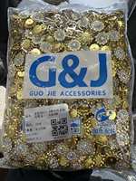 Boucle ronde à coudre en strass de verre, motif tournesol en cristal, écologique, sans nickel, accessoires de bijoux DIY