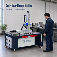 Machine de nettoyage au laser pulsé JINGWANG 100W/200W/300W/500W avec système de refroidissement par air