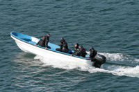 Bateau de pêche Grandsea 7m/23ft en fibre de verre, bateau panga, bateau banane, petit bateau à cabine, console centrale, bateau de sport pour la pêche