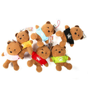 Logotipo personalizado Sublimação Personalizada T-Shirt 12 constelação <span class=keywords><strong>Teddy</strong></span> <span class=keywords><strong>Bear</strong></span> Bag Charme Stuffed Animal Toy Plush Pendant Keychain - Product Image 4