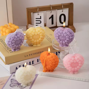 Wholesale Valentine's Day Gifts Home Fragrance Decoration Luxury Rose Flower Candle Soy Wax Scented Candles - Product Image 4