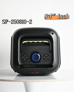 8 Zoll tragbarer Bluetooth-Lautsprecher SP-250810-2 mit RGB-Leuchten, drahtlosem Mikrofon und Fernbedienung - Product Image 3
