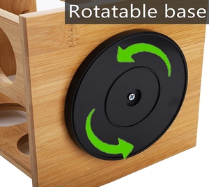 Porte-<span class=keywords><strong>épices</strong></span> en bambou Pot Tour rotative Porte-<span class=keywords><strong>épices</strong></span> en bois de bambou Organisateur d'<span class=keywords><strong>épices</strong></span> Cuisine moderne <span class=keywords><strong>Étagère</strong></span> <span class=keywords><strong>à</strong></span> condiments Tournant - Product Image 6