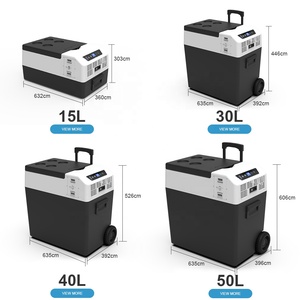FC50L équipement de plein air refroidisseur électrique chariot poussoir congélateurs Portable 12v réfrigérateur 50l noir Camping réfrigérateur congélateur Portable <span class=keywords><strong>4x4</strong></span> - Product Image 2