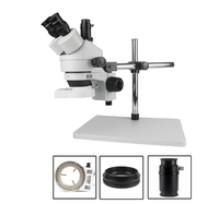 3.5X-90X Simul-Focal Trinocular Stereo Microscope 38MP HD-MI Compatible Digital USB Industry Microscope with Camera for Repair