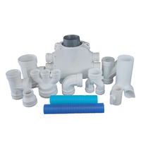Boîte de distribution en plastique de qualité CVC personnalisée silencieux pour système de ventilation boîte à air PP / ABS avec douilles