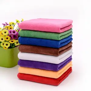 Fabrik benutzer definierte 40x40cm 200gsm Haushalts waren Mikro faser Tücher Handtuch Pink Blau Gelb Grün Rot Reinigung Mikro faser tuch In Buck