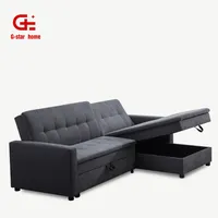 Moderno sofá de tecido estilo europeu, conjunto de sofá de forma l com seccionais para sala de estar e armazenamento