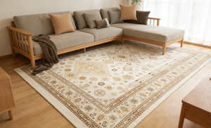 พรมกันลื่นแบบทอวิลตัน โพลีเอสเตอร์ ผลิตด้วยเครื่องจักร ดีไซน์ดั้งเดิม - Product Image 5