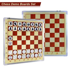 Tablero de Ajedrez Magnético de Demostración con Soporte de Trípode Ajustable, 34 Piezas Magnéticas, 60*60cm, Diseño de Madera, Juego de Ajedrez para Enseñanza y Exhibición - Product Image 2