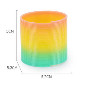 Jouet à ressort arc-en-ciel modèle 521A, 5,2x5 cm, spinner anti-stress en plastique pour enfants, unisexe - Product Image 2