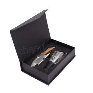 Ouvre-bouteille de <span class=keywords><strong>vin</strong></span> en acajou et en acier inoxydable avec coupe-feuille personnalisé pour les amateurs de <span class=keywords><strong>vin</strong></span> dans une élégante boîte en bois - Product Image 3