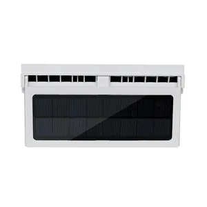 Sistema De Refrigeração Do Carro Painel Solar Ventilador Refrigerador Da Janela Do Carro Auto Ventilador De Ventilação De Ar Ventilador Solar Radiador 3 Fãs Para Camper RV Caravan