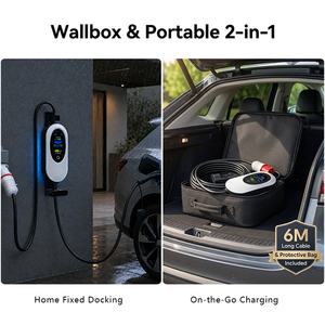 Portable Car Charger 11kW 22kW Type 2 EV Charging Station with APP Control <b>WiFi</b> OEM ODM - Product Image 2