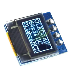 0.49 Inch OLED Display LCD Module White 0.49" Screen 64x32 I2C IIC Interface SSD1306 Driver for AVR STM32