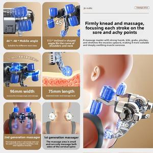 <span class=keywords><strong>Coussin</strong></span> de massage électrique corporel complet pour les trapèzes, avec pétrissage, compression chaude, vibration des tissus profonds et fonction de massage en marche - Product Image 3
