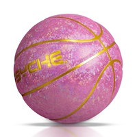 PSYCHE basket-ball de rue personnalisé taille 6 Bling Bling PU cuir femmes basket-ball pour le divertissement