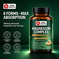 Complément Complexe de Magnésium en Gros, 8 Formes de Magnésium Élémentaire 100mg, Haute Puissance, 90 Gélules pour le Bien-être Général, OEM