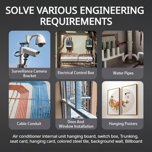 Pistola per Chiodi in Cemento, Alimentazione Manuale, Pistola per Chiodi Fai-da-Te, Silenziosa e Compatta per Soffitti - Product Image 6