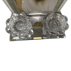 <span class=keywords><strong>Candelabro</strong></span> de Cristal Estilo Israelí para Decoración del Hogar, Portavelas de Cristal con Dos Cabezas, Diseño Personalizado - Product Image 2