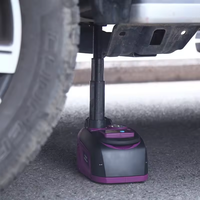 Cric électrique rechargeable pour voiture Cric automobile de 5 tonnes Kit d'urgence de changement de pneu 12V avec télécommande sans fil
