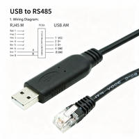 Cable de Comunicación Serial USB a RJ11 RJ12 RS232 para Conexión de Computadora a Batería de Litio