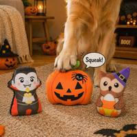 Jouet en peluche grinçant pour chiot, design amusant sur le thème d'Halloween, doux et personnalisé par le fabricant Famipet