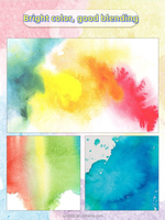 Usine en gros 24 artiste solide aquarelle peintures gâteau demi casseroles boîte en plastique pour les enfants