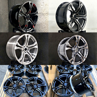 Velg Alloy Forged Monoblock Custom 18-24 Inch 5x120 5 Spoke Gloss Black untuk Mobil Sport Chevrolet Camaro ZL1 SS