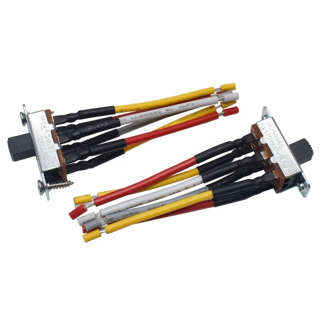 ON-OFF-ON Three Gear Toggle Switch 6 Pin Slide Switch With Wire Rod Processing