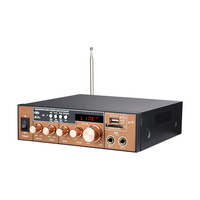   Penguat Daya Stereo Echo Bass Treble USB SD FM Kontrol Mikrofon Ganda Amplifier Audio Karaoke Rumah Buatan Pabrik Sendiri