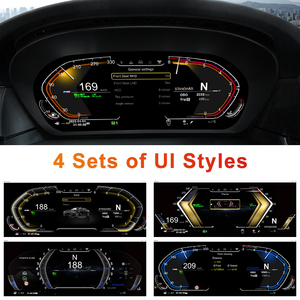 STWEI มาตรวัดความเร็วแบบดิจิตอล LCD ขนาด 12.3 นิ้ว สำหรับ BMW ซีรีส์ 5 E60/E61 และซีรีส์ 1 E63/E64 แบบเสียบใช้งานได้ทันที รองรับระบบ Linux - Product Image 5