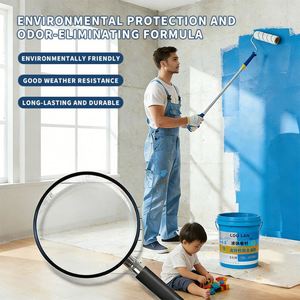 Revêtement liquide imperméable en polyuréthane hautement élastique, membrane pour la réparation des fuites de toiture, matériau de construction LOULAN L-11, 5 ans - Product Image 2